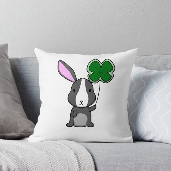 Item preview, Rabbit with Clover Balloon designed and sold by Adaptixstudio.