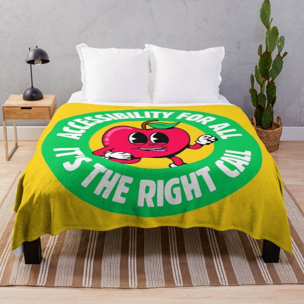 Item preview, Accessibility For All, It's the Right Call - Cute Apple Vintage Cartoon designed and sold by Picket Club.