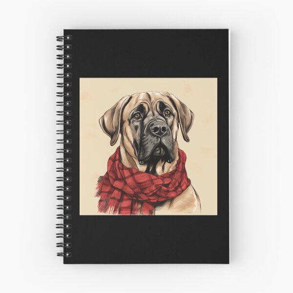 Item preview, Fila Brasileiro Christmas Plaid Watercolor designed and sold by rafaeltto.
