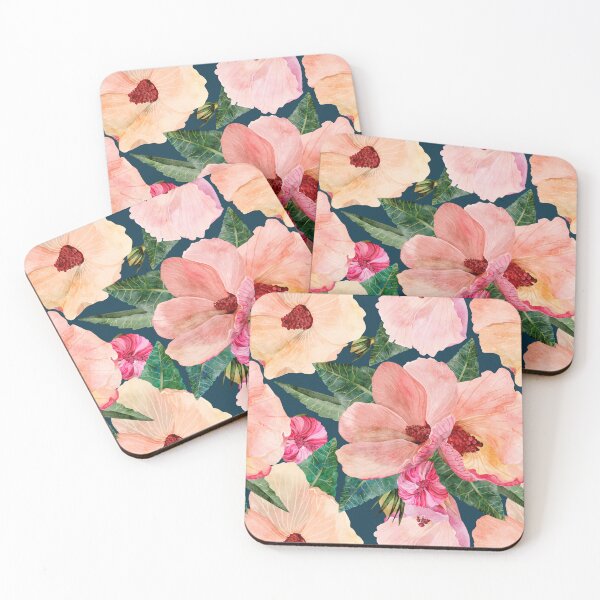 Item preview, Wild Australian Hibiscus Blooms Pattern designed and sold by Sketchbook Designs.