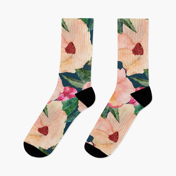 Item preview, Wild Australian Hibiscus Blooms Pattern designed and sold by Sketchbook Designs.