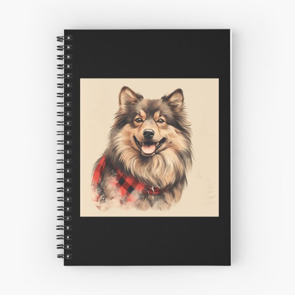 Item preview, Finnish Lapphund Christmas Plaid Watercolor designed and sold by rafaeltto.