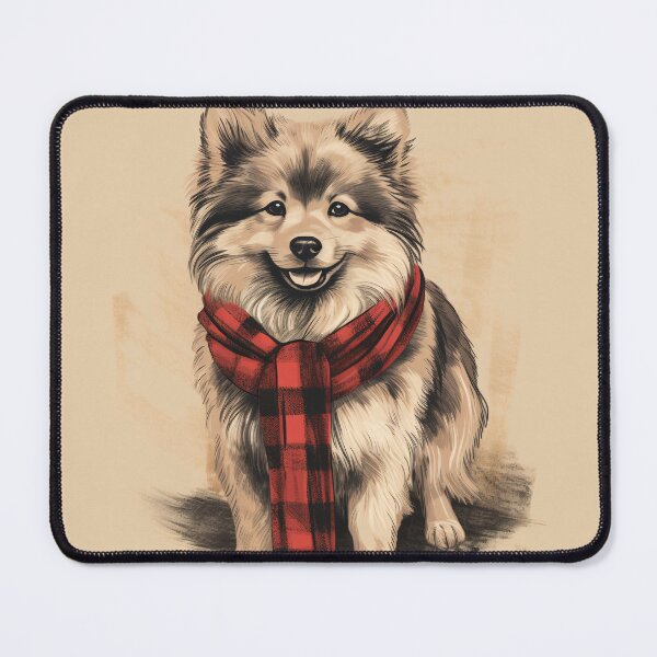 Item preview, Finnish Lapphund Christmas Plaid Watercolor designed and sold by rafaeltto.