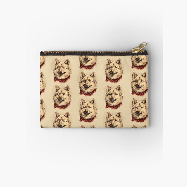 Item preview, Finnish Spitz Christmas Plaid Watercolor designed and sold by rafaeltto.