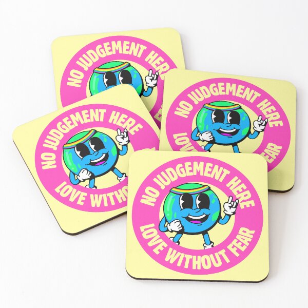 Item preview, No Judgement Here, Love Without Fear - Cute LGBT Earth designed and sold by Picket Club.