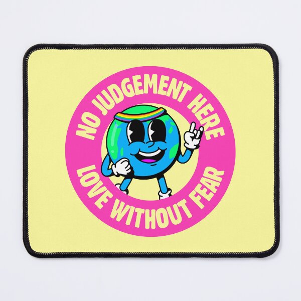 Item preview, No Judgement Here, Love Without Fear - Cute LGBT Earth designed and sold by Picket Club.