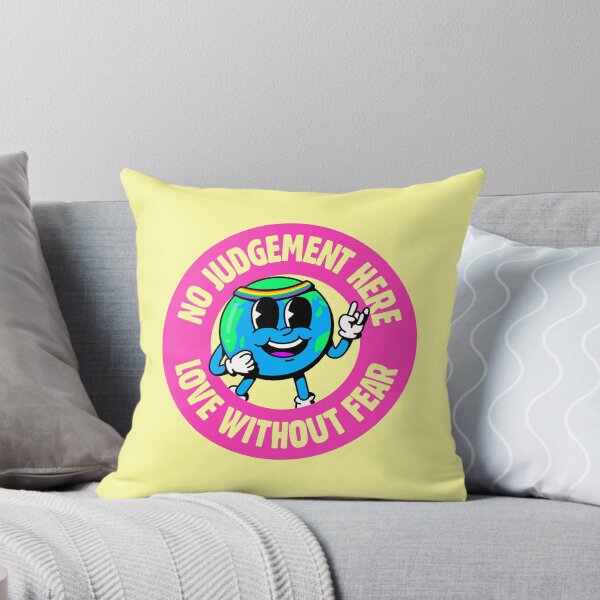 Item preview, No Judgement Here, Love Without Fear - Cute LGBT Earth designed and sold by Picket Club.