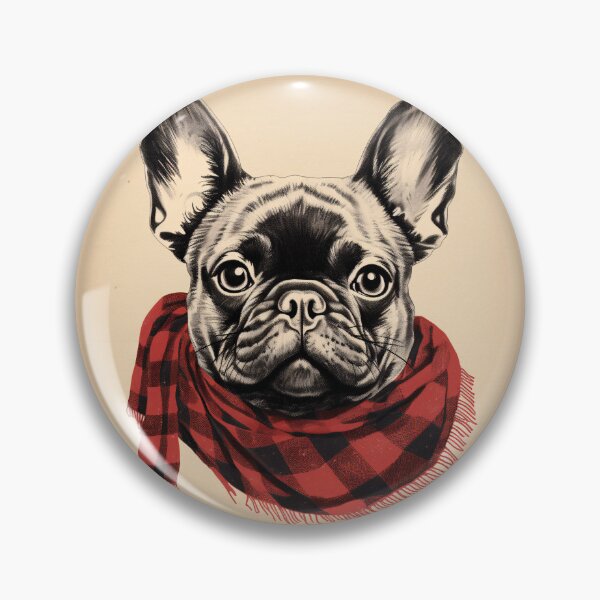 Artikelvorschau, French Bulldog Christmas Plaid Watercolor entworfen und verkauft von rafaeltto.