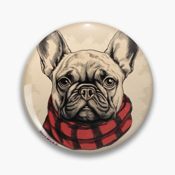 Artikelvorschau, French Bulldog Christmas Plaid Watercolor entworfen und verkauft von rafaeltto.