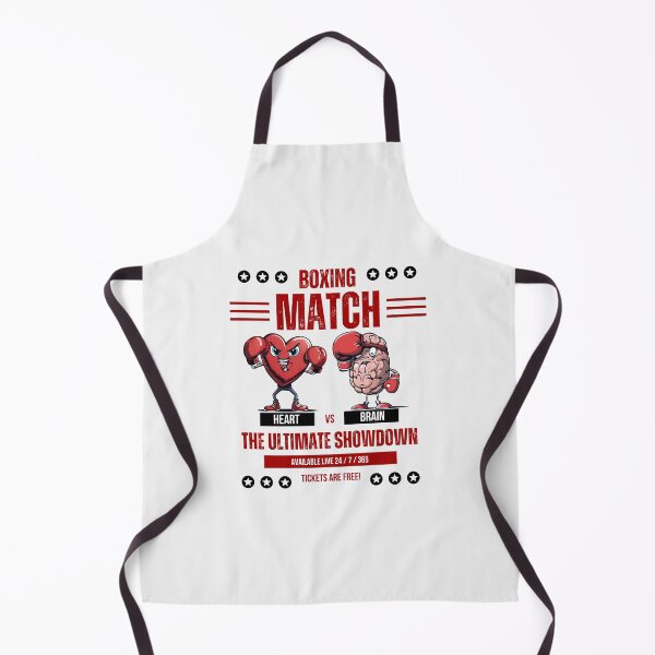 Item preview, Heart vs Brain Boxing Match Psychology Anatomy Humor designed and sold by MKCollabs.