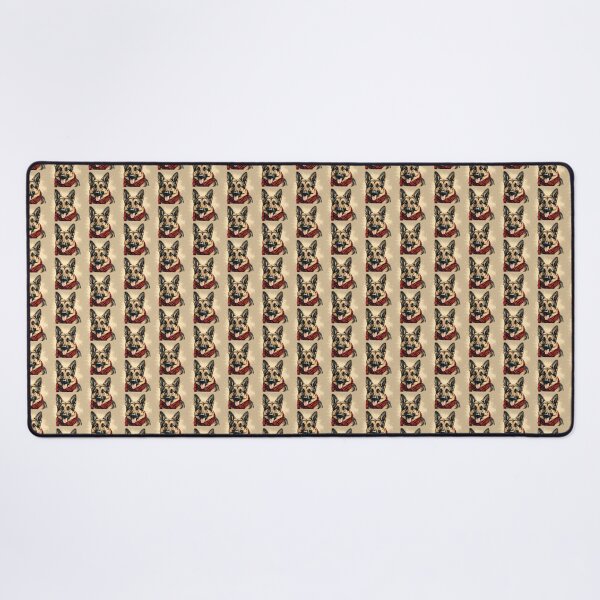 Artikelvorschau, German Shepherd Christmas Plaid Watercolor entworfen und verkauft von rafaeltto.