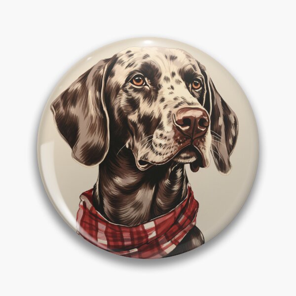 Item preview, German Shorthaired Pointer Christmas Plaid Watercolor designed and sold by rafaeltto.