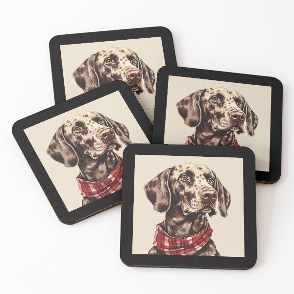 Item preview, German Shorthaired Pointer Christmas Plaid Watercolor designed and sold by rafaeltto.