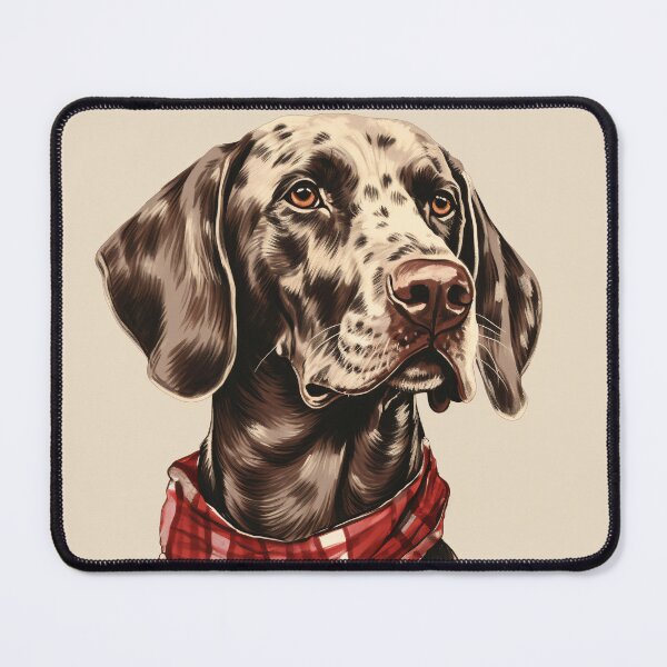 Item preview, German Shorthaired Pointer Christmas Plaid Watercolor designed and sold by rafaeltto.