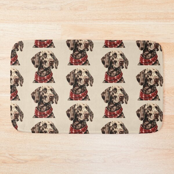 Item preview, German Shorthaired Pointer Christmas Plaid Watercolor designed and sold by rafaeltto.