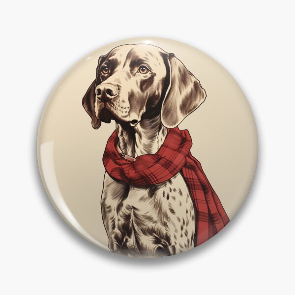 Item preview, German Shorthaired Pointer Christmas Plaid Watercolor designed and sold by rafaeltto.