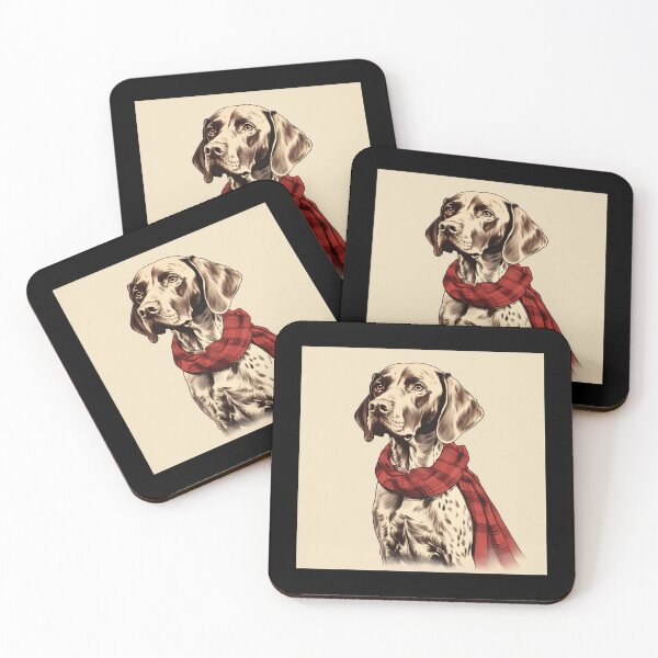Item preview, German Shorthaired Pointer Christmas Plaid Watercolor designed and sold by rafaeltto.