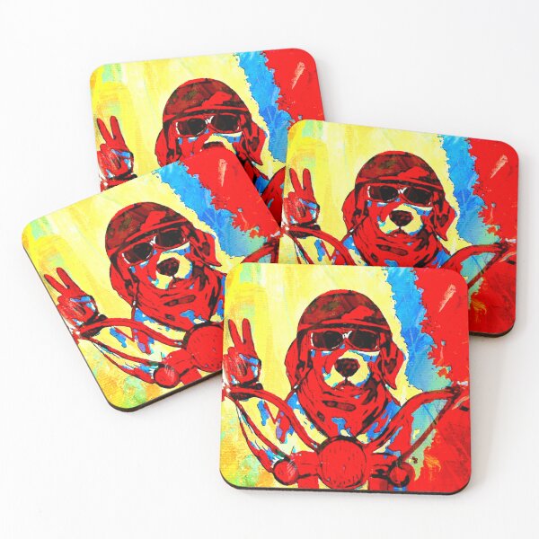 Item preview, Sunny Day Rider Dog on Motorcycle designed and sold by gleefulme.