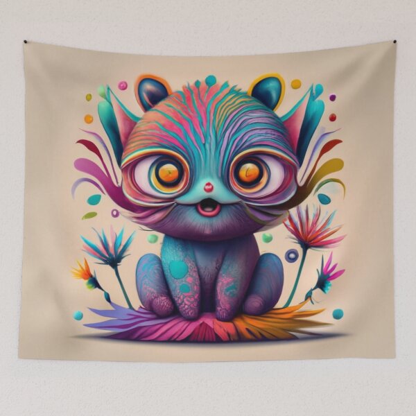 Item preview, Psychedelic Cat designed and sold by Rafal Saluszewski.