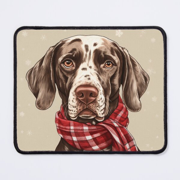 Item preview, German Shorthaired Pointer Christmas Plaid Watercolor designed and sold by rafaeltto.