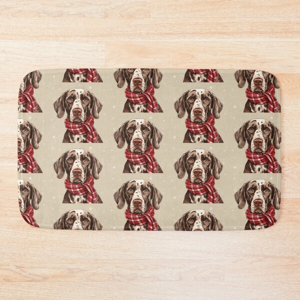 Item preview, German Shorthaired Pointer Christmas Plaid Watercolor designed and sold by rafaeltto.