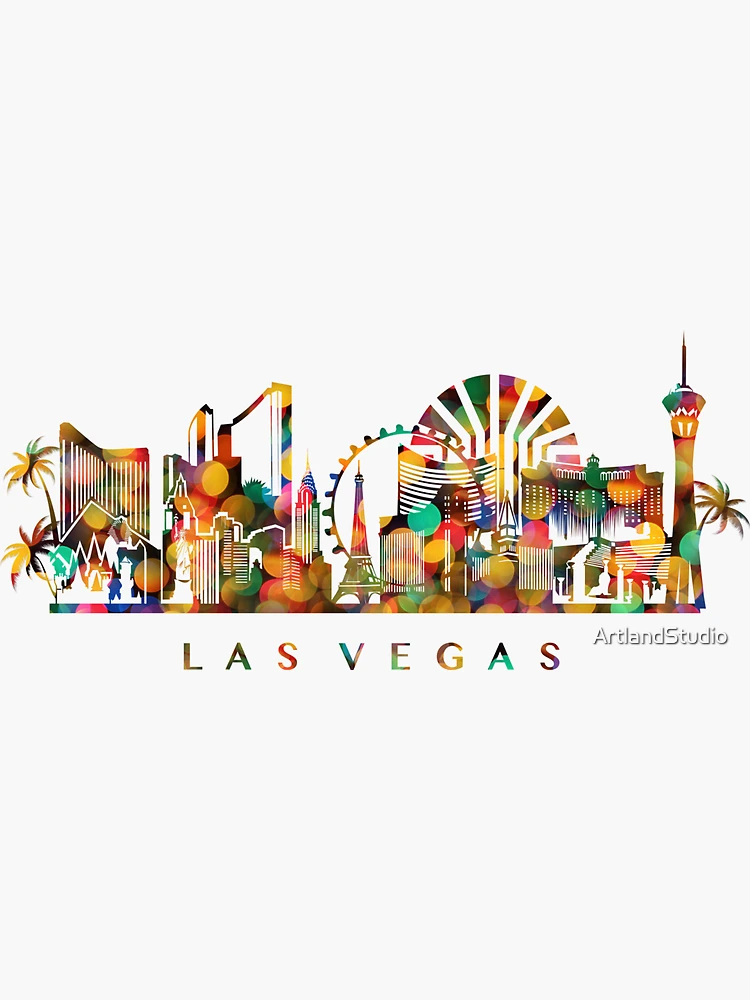 Las Vegas City Wall Decal. Nevada Tourism Decor. #1372 – StickerBrand