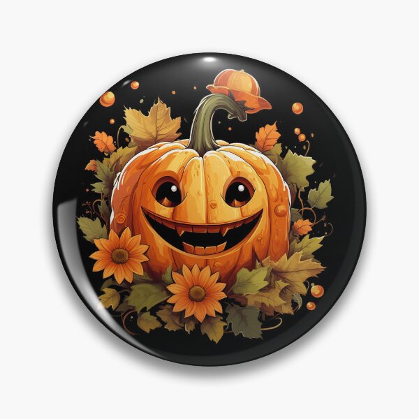 Artikelvorschau, Fröhliches Halloween, lächelnder süßer Kürbis entworfen und verkauft von Linettka.