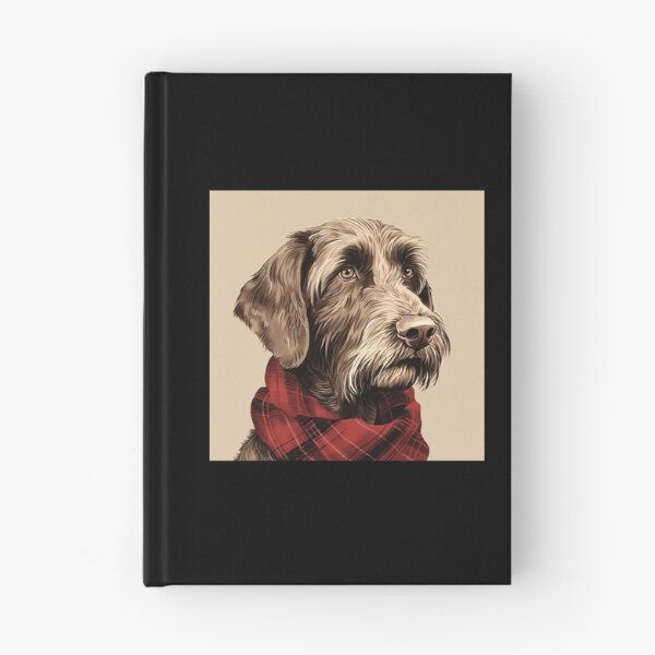 Item preview, German Wirehaired Pointer Christmas Plaid Watercolor designed and sold by rafaeltto.
