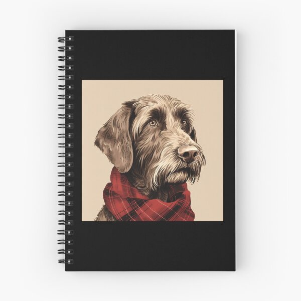 Item preview, German Wirehaired Pointer Christmas Plaid Watercolor designed and sold by rafaeltto.