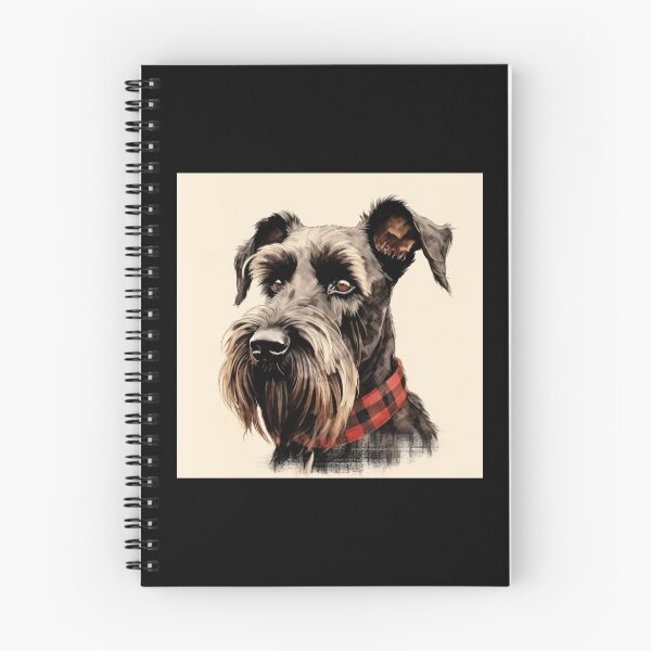Item preview, Giant Schnauzer Christmas Plaid Watercolor designed and sold by rafaeltto.