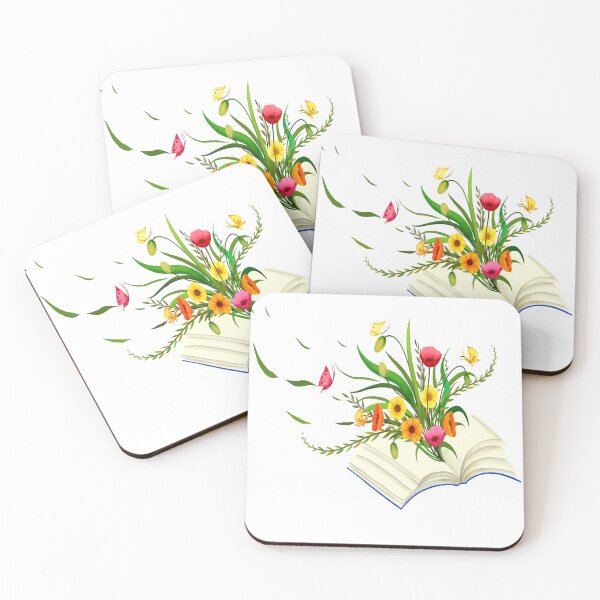 Item preview, flowers growing from book designed and sold by ltiapro.