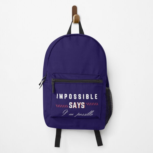 Item preview, Impossible Says I'm Possible Quote, Classic t-shirt design designed and sold by Rizteeshop.