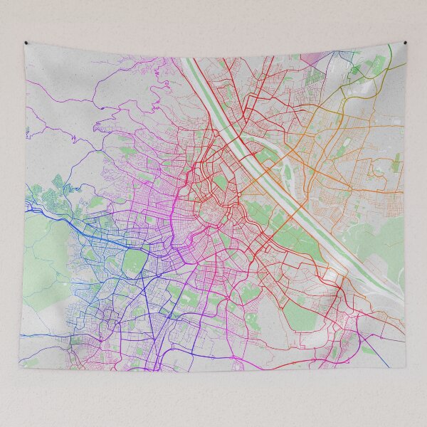 Item preview, Vienna City Map of Austria - Colorful designed and sold by deMAP.