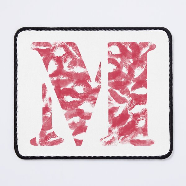 Item preview, M letter made with kisses designed and sold by DES1GN1T.