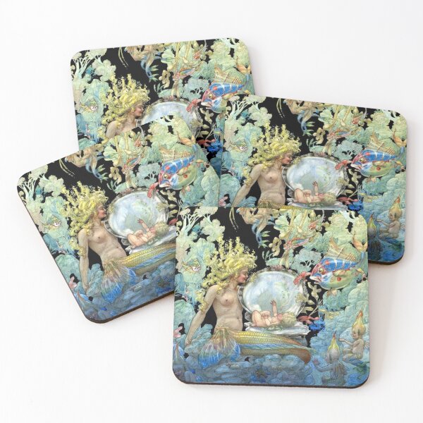 Item preview, A Mermaid and Baby - Harold Gaze designed and sold by forgottenbeauty.