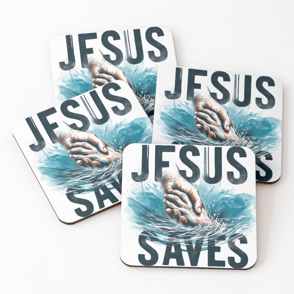 Item preview, Jesus Saves, Rescuing Hands of Jesus Art designed and sold by Faithloveshop.
