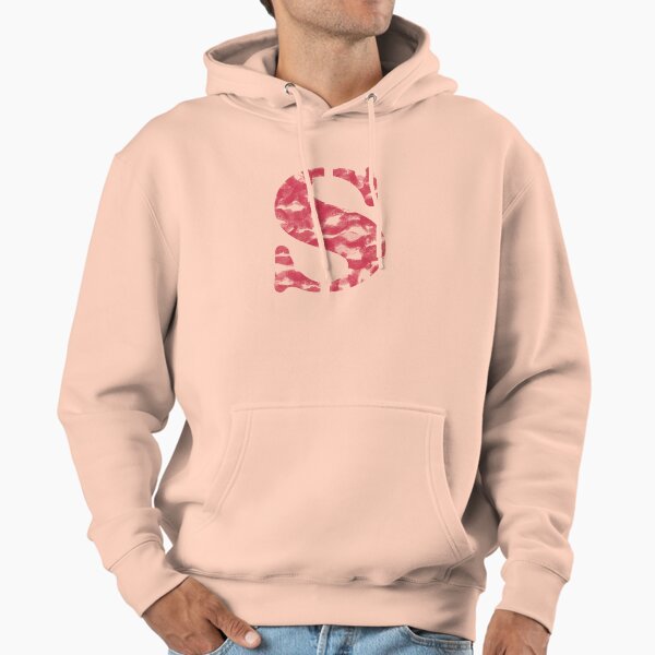 S letter made with kisses 