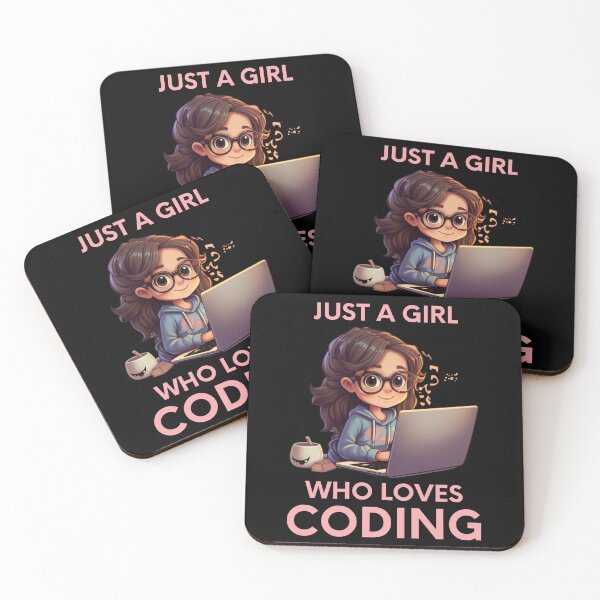 Item preview, Just A Girl Who Loves Coding Geek Coding Women designed and sold by ArtFromBeyond.
