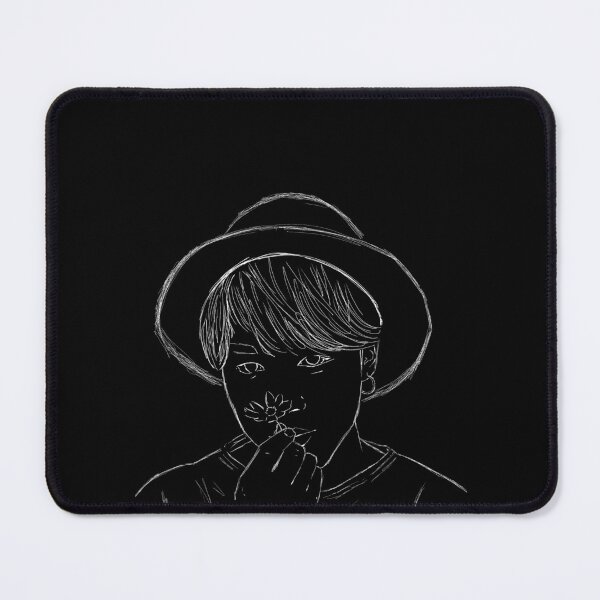 Item preview, Jimin's White Line Art Portrait designed and sold by WarmlyArts.