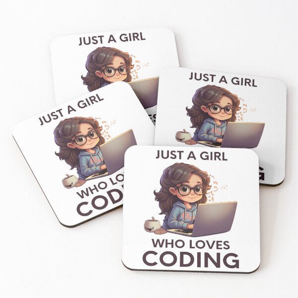 Item preview, Just A Girl Who Loves Coding Geek Coding Women designed and sold by ArtFromBeyond.