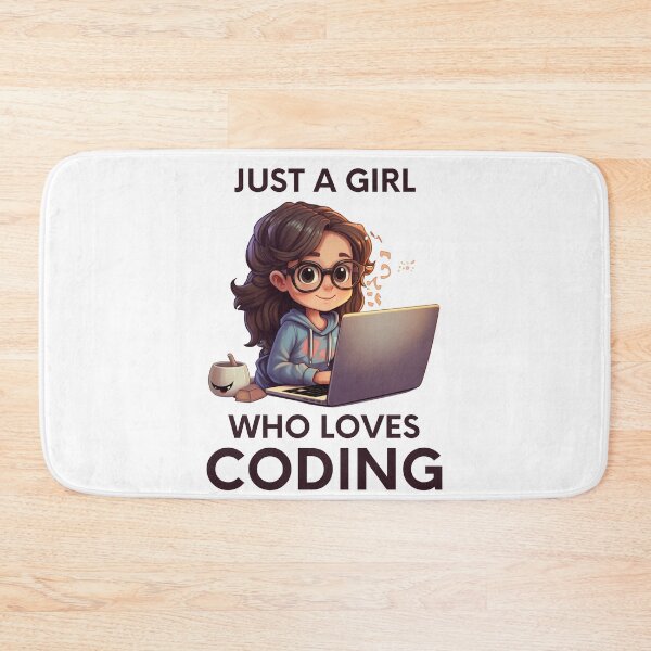 Item preview, Just A Girl Who Loves Coding Geek Coding Women designed and sold by ArtFromBeyond.