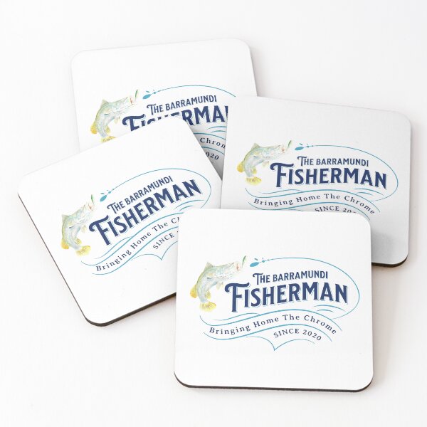 Item preview, The Barramundi Fisherman - Bringing Home the Chrome! designed and sold by Chrome-Magnet.