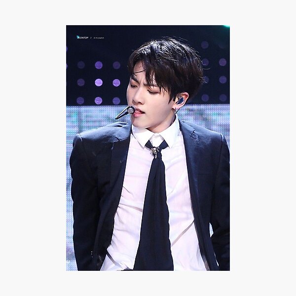 Celebrity Photos Poster BTS Jin Kim Seok-jin Hot pose in shirt tie