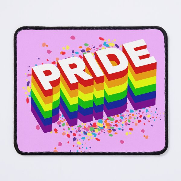 Item preview, Pride Exploding - Rainbow Stacked 'PRIDE'	 designed and sold by Sir Meow Meow.