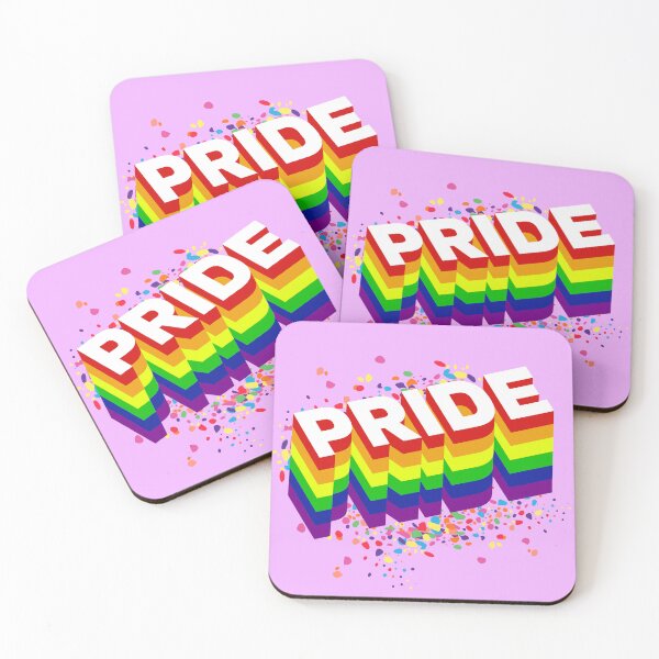 Item preview, Pride Exploding - Rainbow Stacked 'PRIDE'	 designed and sold by Sir Meow Meow.