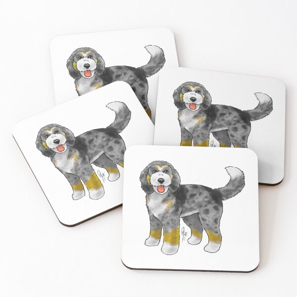 Item preview, Bernadoodle - Blue Merle designed and sold by Jennifer Stolzer.