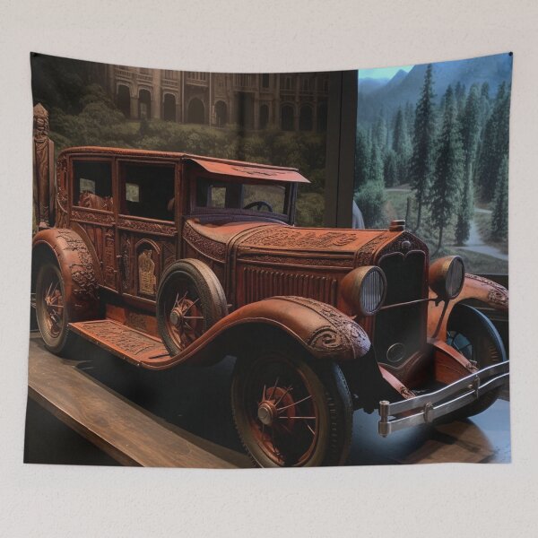 Item preview, "Horror-Inspired Gothic Car"-southern gothic-inspired car art 8k 3D presentation. designed and sold by WhiteWolfe0127.