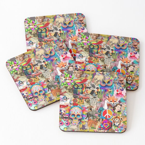 Item preview, Bright Kitschy Stickerbomb designed and sold by stringtheories.