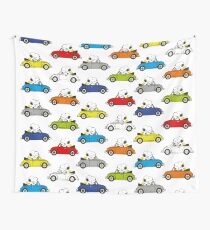SNOOPY CARS Wall Tapestry