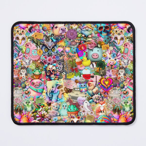 Item preview, Bright Kitschy Stickerbomb designed and sold by stringtheories.